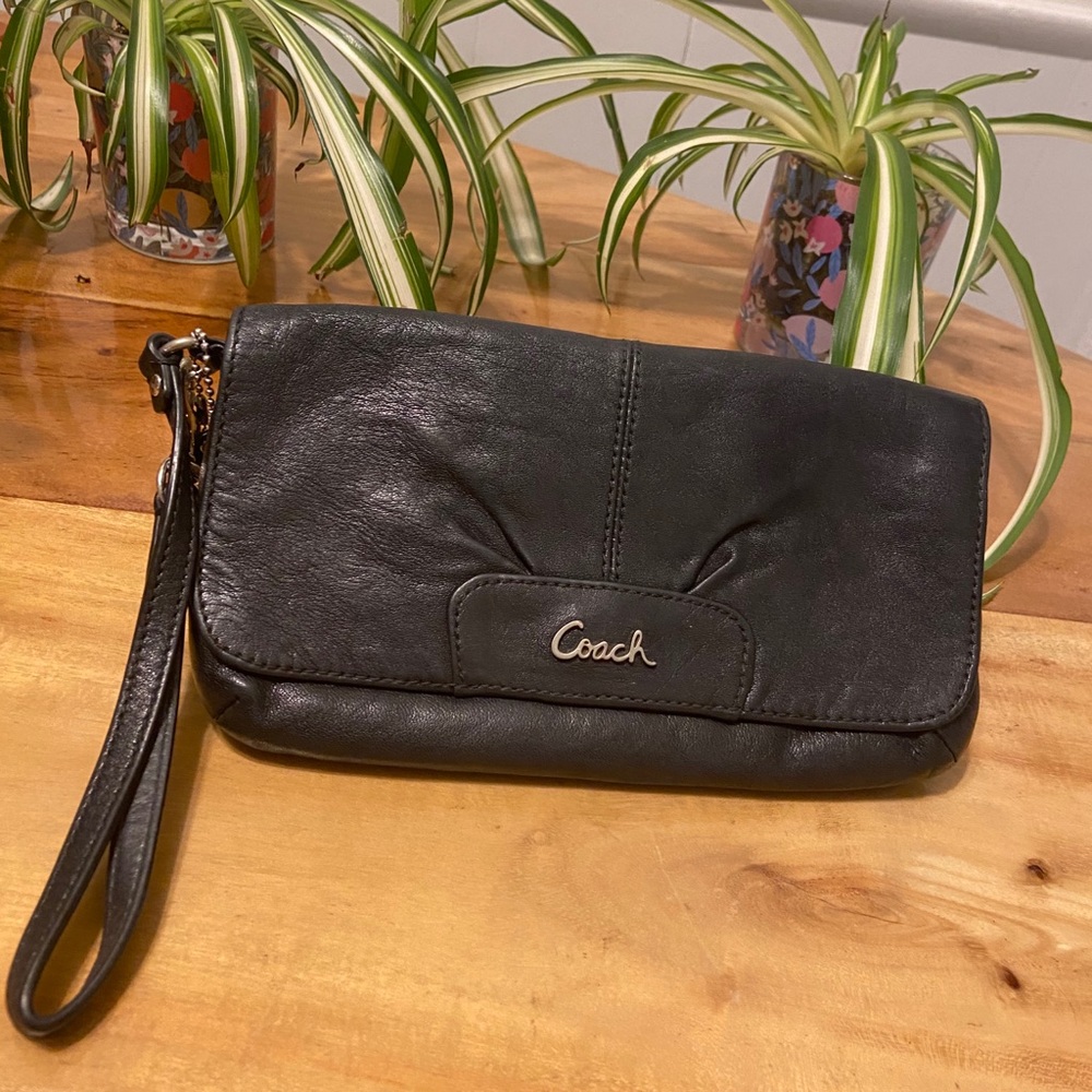 COACH Black Wristlet!